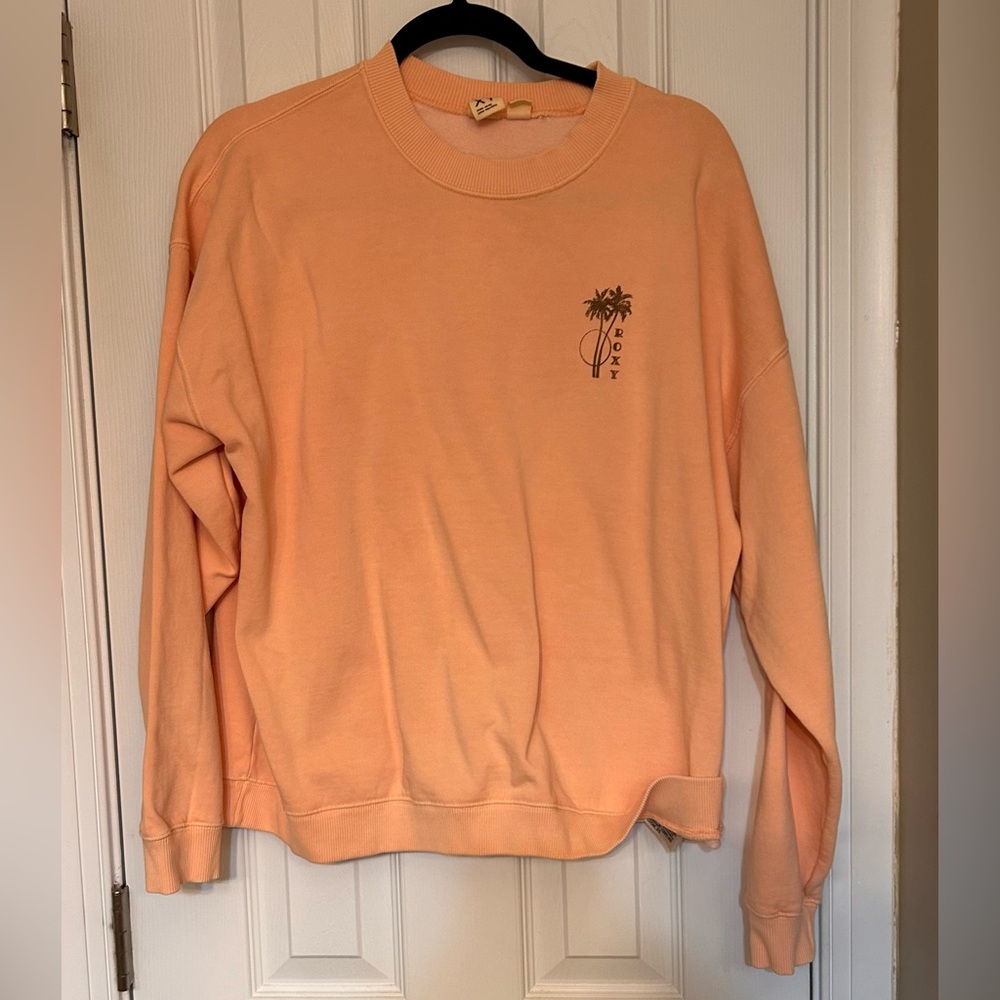 Roxy Apricot Crewneck Oversized Top